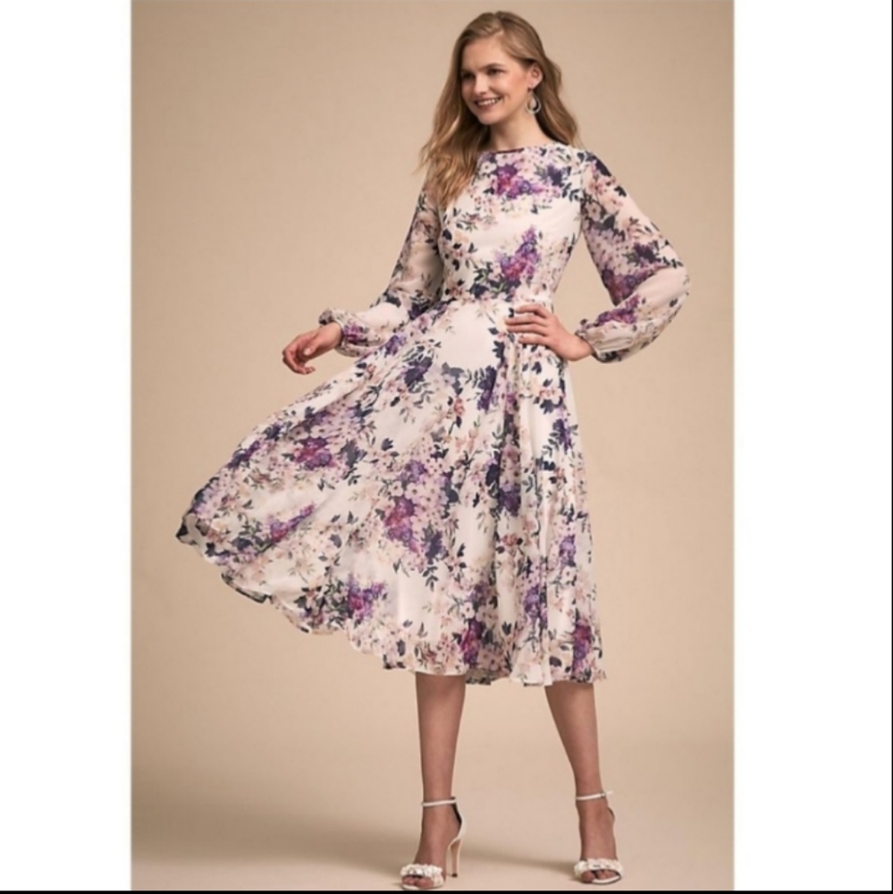 Anthropólogie BHLDN serenade floral dress